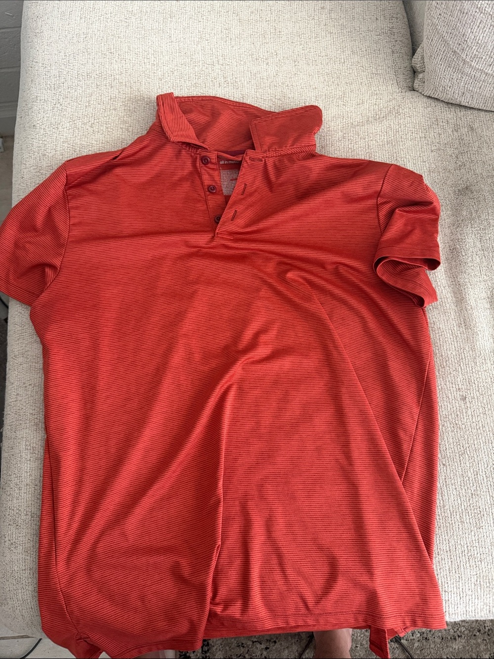 all in motion Red Short Sleeve Polo Shirt